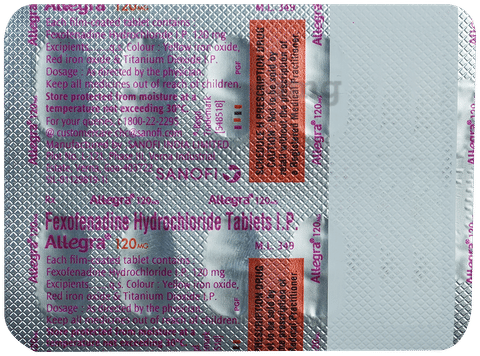 Allegra 120mg Tablet - Image 4