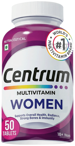 Centrum Women Vegetarian Tablets for Muscles, Heart, & Immunity | World's No.1 Multivitamin & Multimineral