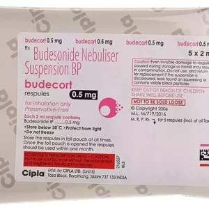 Budecort 0.5mg Respules 5x2ml