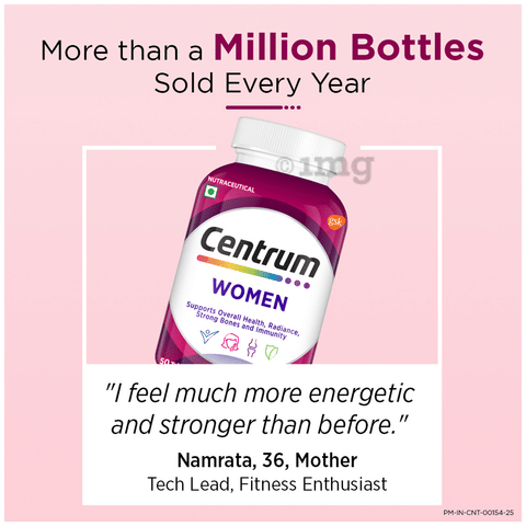 Centrum Women Vegetarian Tablets for Muscles, Heart, & Immunity | World's No.1 Multivitamin & Multimineral - Image 13